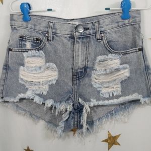 TOBI Ripped High-rise Short | Size 25